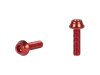 Trek Fastener Trek Water Bottle Bolt M5x16mm Red Anodiz