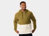 Trek Oberteil Trek Color Block Hoodie S Olive/Cream