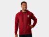 Trek Oberteil Trek Fun Badge Full Zip Hoodie S Dark Red